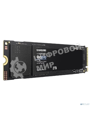 Накопитель SSD Samsung 990 EVO, 2000Gb, PCIe 4.0 x4, M.2 2280, NVMe, R/W 5000/4200