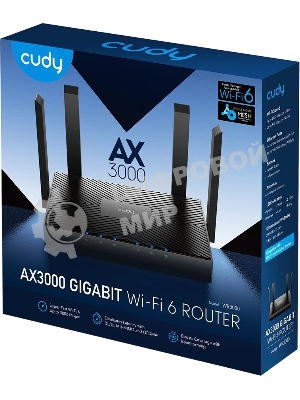 Роутер Cudy WR3000 AX3000 10/100BASE-TX/Wi-Fi черный