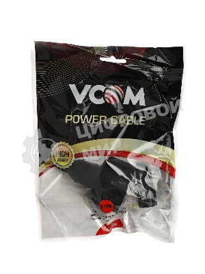 Кабель-переходник UPS->розетка VCOM (IE-320 C14 to Socket Type-F) 3Gx0,75мм VDE CE002
