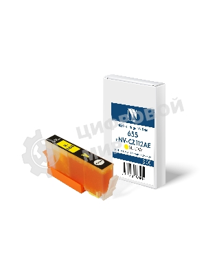 Картридж струйный NVPrint 655 (NV-CZ112AE) Yellow для HP DeskJet IA 3525/4615/5525/6525 (15 мл) совместимый