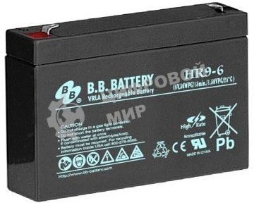 Батарея для ИБП B.B.Battery HR 9-6 6В 9А·ч