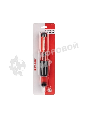 Вакуумный экстрактор припоя Rexant (оловоотсос), пластик, прозрачно-красный