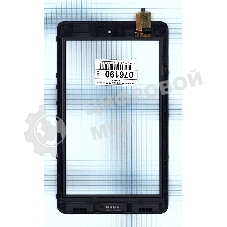 Сенсорное стекло (тачскрин) для Irbis TQ72. черное с рамкой