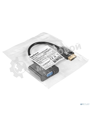 Кабель-переходник DisplayPort-VGA ExeGate EX-DPM-VGAF-0.2 (20M/15F, 0,2м)