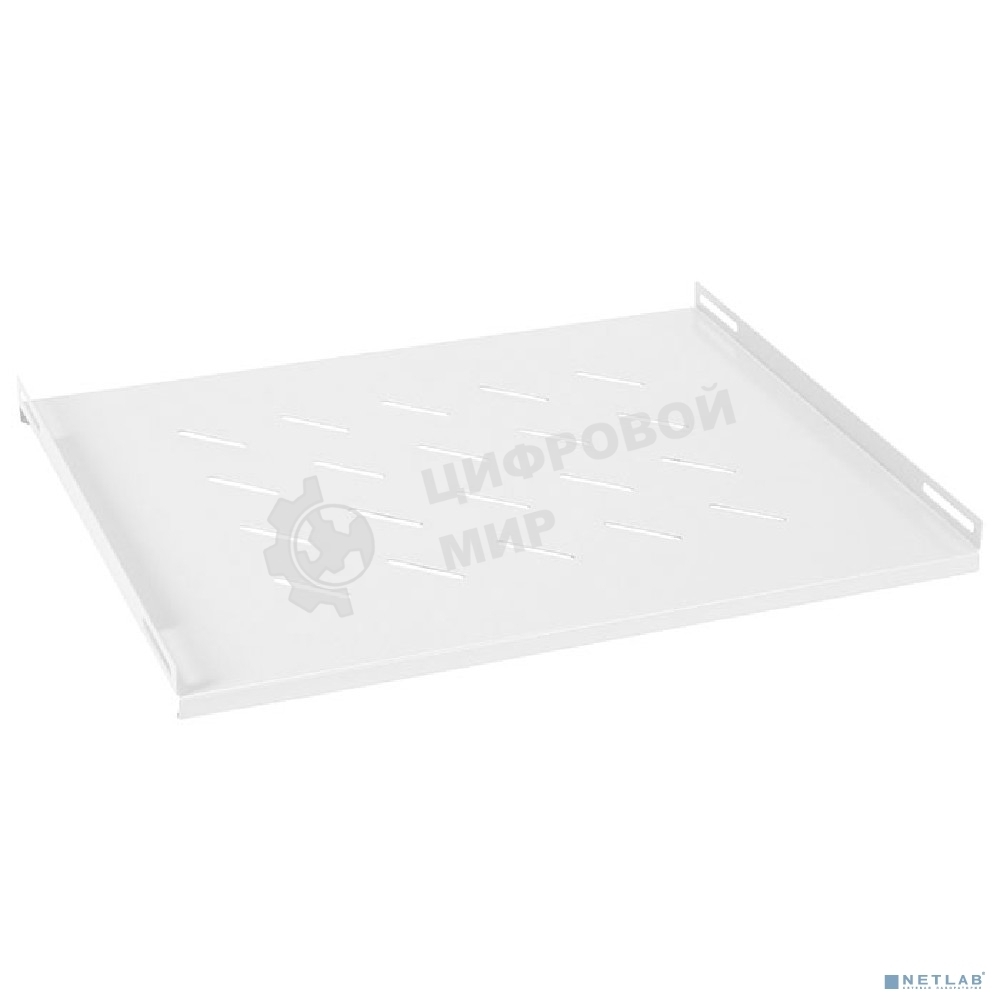 Полка Cabeus, стационарная, 1U, 35х495х400 мм (ВхШхГ), для шкафов глубиной 600мм, с комплектом крепежа, серый