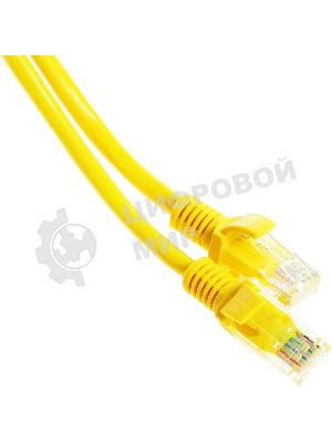 Патч-корд UTP Cablexpert PP12-20M/Y cat.5e, 20м, литой, многожильный, желтый