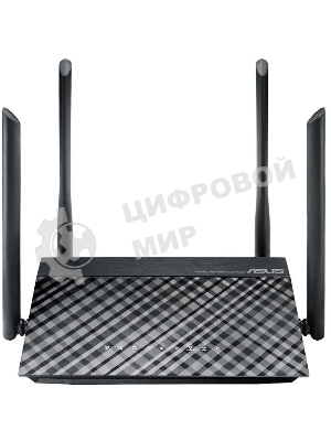 Маршрутизатор беспроводной Asus RT-AC1200 10/100BASE-TX черный (Dual Band)