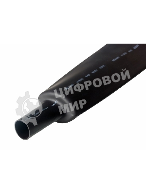 Термоусаживаемая трубка Rexant 40,0/20,0 мм, черная, упаковка 10 шт. по 1 м