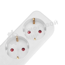 Удлинитель STANDARD 6 гнезд, 5м, 3х1,0мм², с/з, белый REXANT