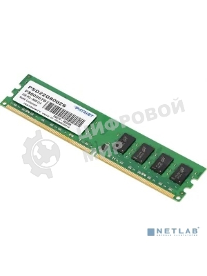 Оперативная память Patriot, DDR2, 2GB (1x2 GB), 800 MHz, CL6, DIMM