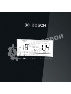 Холодильник Bosch KGN49LB30U черный двухкамерный 330/105л морозилка снизу, No Frost