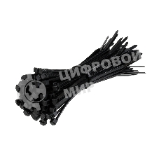 Стяжка нейлоновая Exegate EX253847RUS неоткрывающаяся CV-100B, 100 мм, упак. 100 шт черная