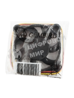 Вентилятор для корпуса Gembird черный 50мм 4500rpm 24db 3-pin 827