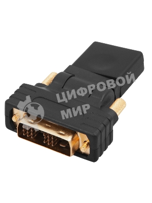 Переходник штекер Rexant DVI-D - гнездо HDMI, поворотный