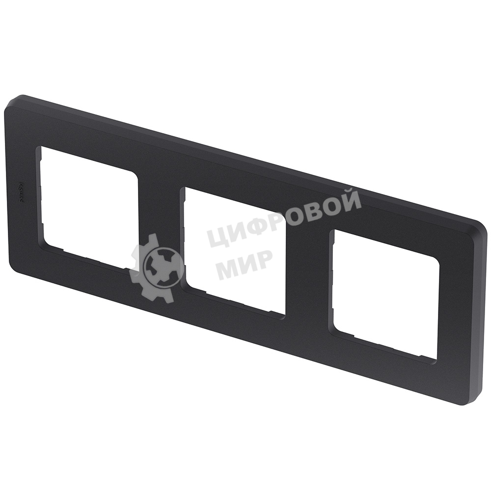 Рамка 3 поста антрацит Inspiria