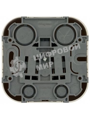 Розетка с заземлением с защитными шторками Legrand 782250 (Слоновая кость)