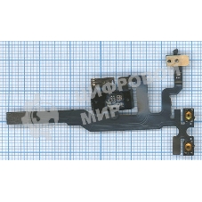 Шлейф аудио-разъема для iPhone 4S черный