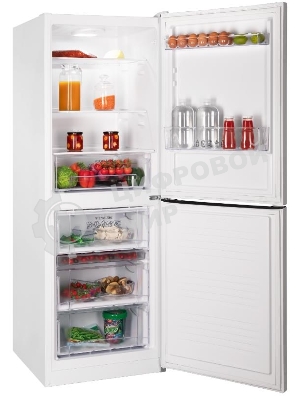Холодильник Nordfrost NRB 151 W белый двухкамерный 170/115 л морозилка снизу, ручная разморозка