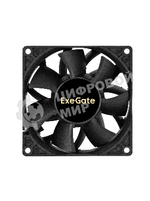 Вентилятор для корпуса ExeGate EX09238S3P-24 черный, 92 мм, 4500 об/мин, 48.3 дБ, 3 pin