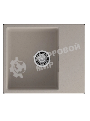 Мойка GRANFEST URBAN 658L 1-чаша+крыло 580x490мм, монтаж: врезной, материал: кварц, песочный