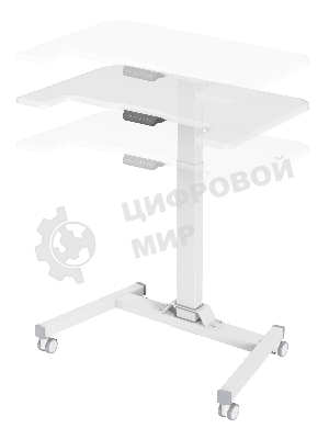 Стол для ноутбука Cactus VM-FDE101 столешница МДФ белый 80x60x123см (CS-FDE101WWT)