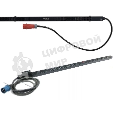 БРП Uniprom, с мониторингом, 0U, 400В, 3Ф, 16A, 36xC13 12xC19, 3м кабель, IEC309