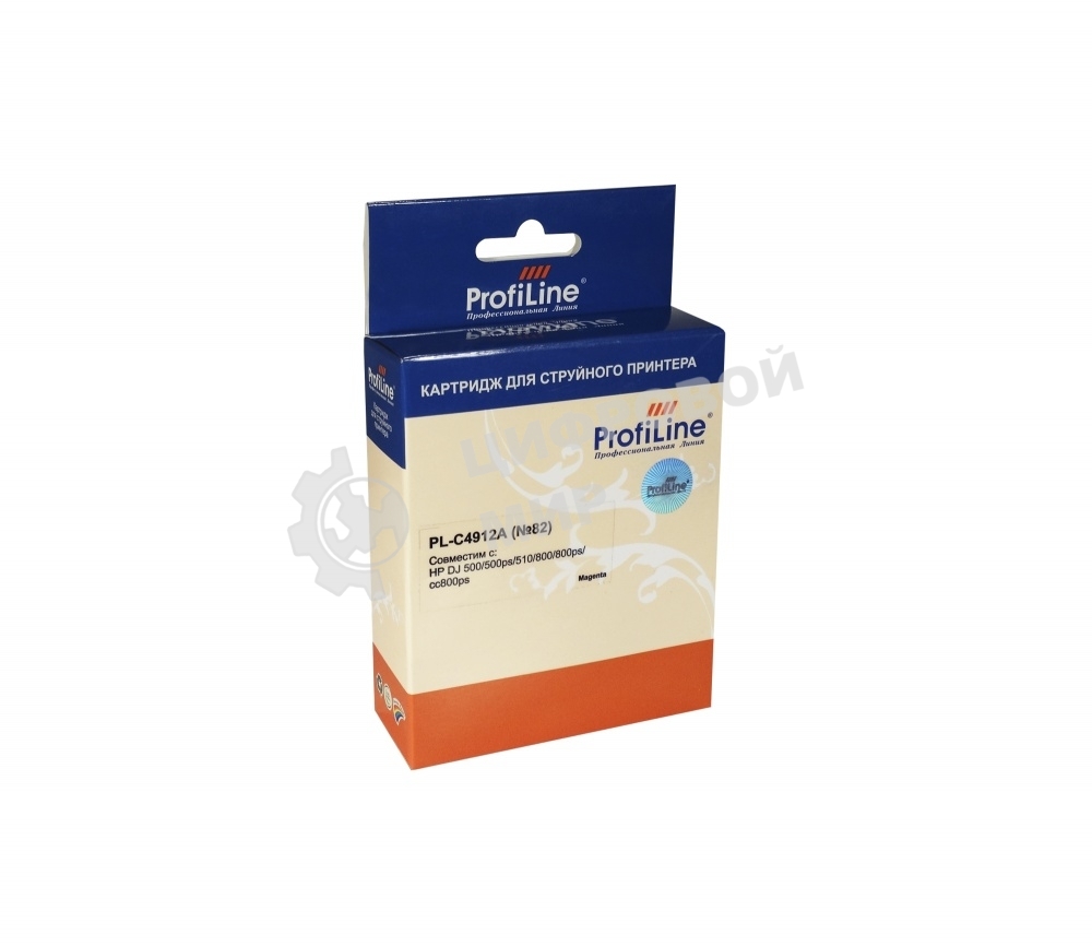 Картридж струйный ProfiLine PL-C4912A №82 для принтеров HP Deskjet 500/500ps/510/800/800ps(24/42in) DesignJet copier cc800ps Magenta водные