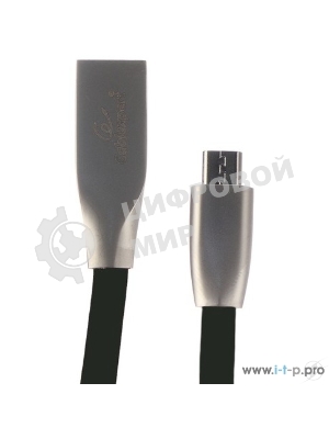 Кабель USB2.0 Cablexpert CC-G-mUSB01Bk-0.5M, AM/microB, серия Gold, длина 0.5м, черный, блистер