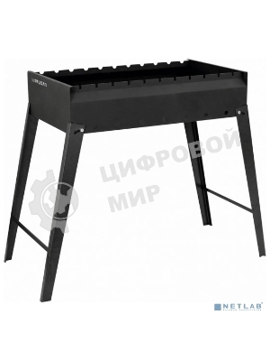 Мангал Palisad Camping сварной, 605х375х138/640 мм, сталь 2 мм