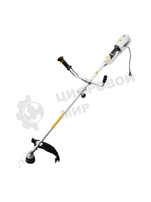 Триммер электрический Kranz KR-1400, 1400Вт, 420/255мм, катушка+диск, разборная штанга