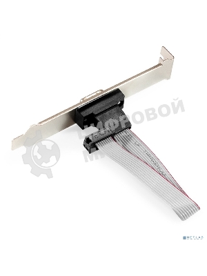 Планка портов в корпус 1xCOM ExeGate BrctDB91 (Com 10-pin (F) --> RS232 DB9 Male, кабель 20 см)