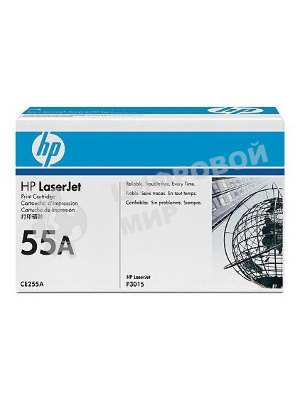 Картридж лазерный HP CE255A черный LJ P3015 (6000 стр.)
