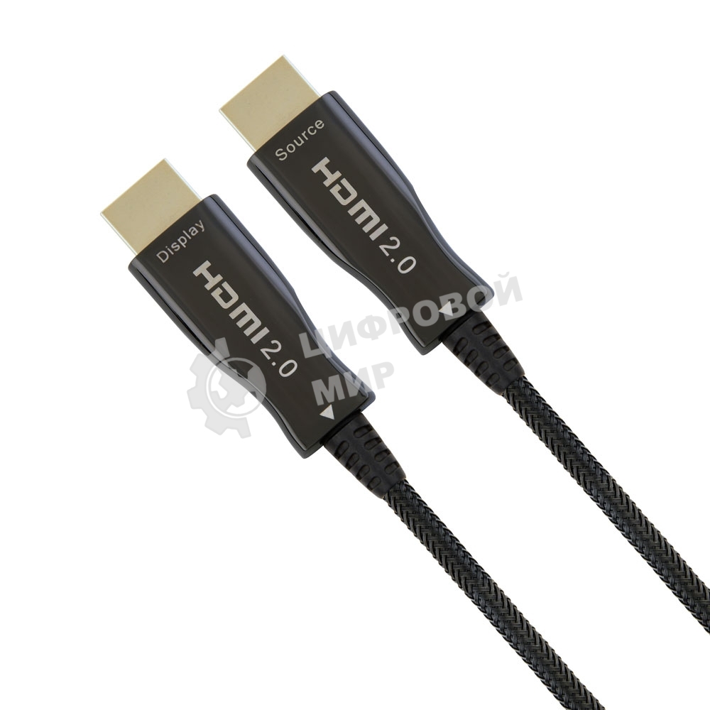 Активный оптический кабель Cablexpert HDMI, 100м, v2.0, 19M/19M, AOC Premium Series, позол.разъемы, экран, коробка