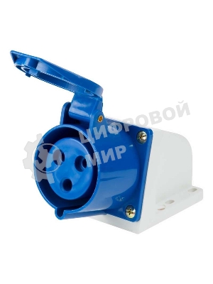 Розетка Rexant 123 стационарная 2Р+РЕ 32А 220В IP44