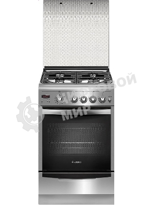 Плита газовая Gefest ПГ 5100-03 0004 серебристый, конфорок 4 шт, духовка 52 л, 50 см x 85 см x 58.5 см