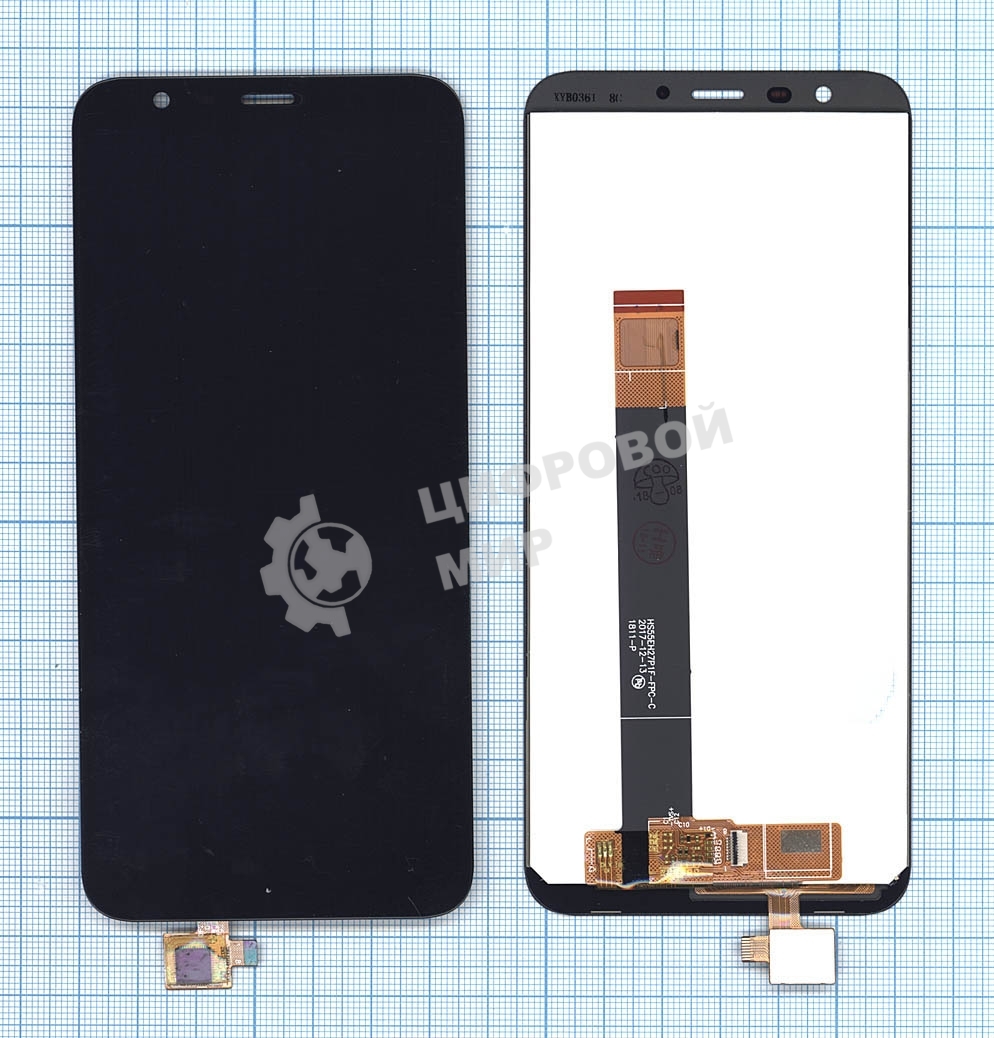 Дисплей для Meizu M8c черный