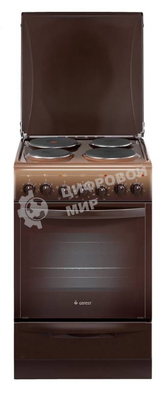Плита электрическая Gefest 5140-02 0038 коричневый, конфорок 4 электрических, духовка 55 л, 50 см x 85 см x 58.5 см