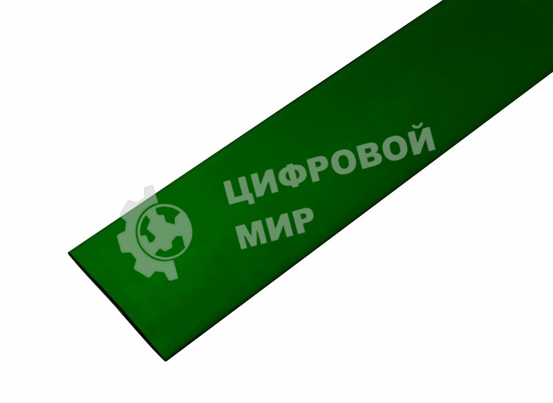 Термоусаживаемая трубка Rexant 35,0/17,5 мм, зеленая, упаковка 10 шт. по 1 м