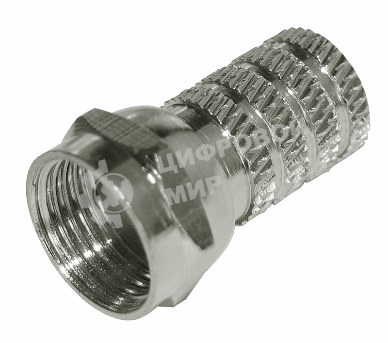 Разъем антенный на кабель Rexant, штекер F для кабеля RG-6 03-008C (100 шт.)