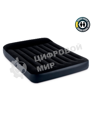 Надувной матрас 64142, Intex, 137х191х25см с подголовником, до 272кг, уп.3