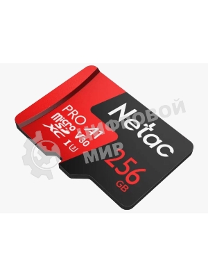 Флеш карта NeTac Карта памяти Netac MicroSD P500 Extreme Pro 256Gb, Retail version card only