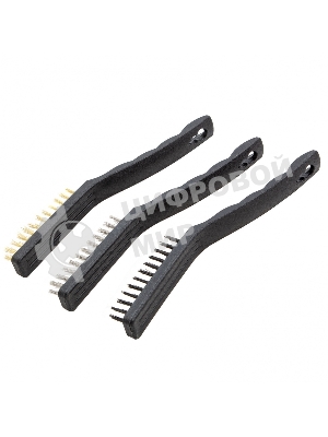 Набор щеток Matrix, 3 шт., металлические с пластмассовой ручкой, большие