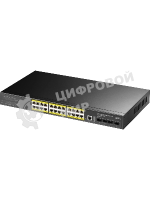 Коммутатор Cudy GS5024PS4 (L3) 24x1Gbит/с 4SFP+ 24PoE+ 400W управляемый