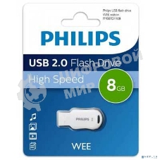 Флешка USB 8Gb PHILIPS WEE 2.0 8Gb, USB 2.0