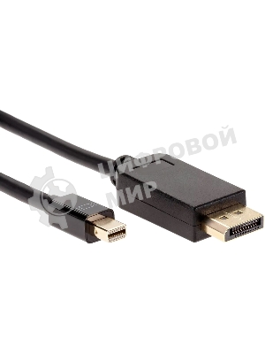 Кабель-переходник Mini DisplayPort M -> DisplayPort M 4K*60 Hz 1,8 м VCOM CG682-1.8M
