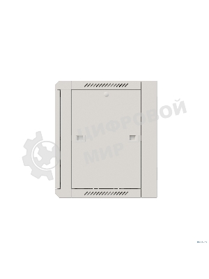 Шкаф коммутационный NTSS Премиум (NTSS-W12U6060GS-2) настенный 12U 600x600 мм пер. дв. стекл 60 кг серый IP20 сталь