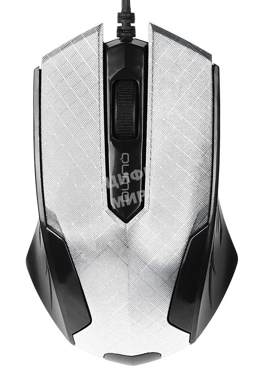 Мышь проводная Qumo Office M14 белый, 1000 dpi, USB, кнопки - 3