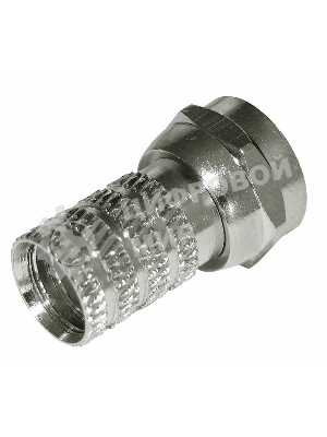 Разъем антенный на кабель Rexant, штекер F для кабеля RG-6 03-008C (100 шт.)