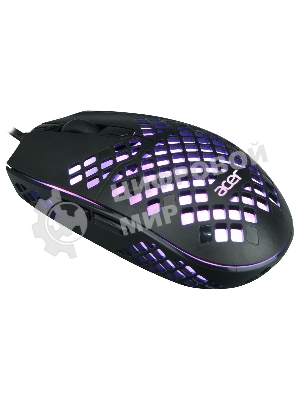 Мышь проводная Acer OMW134 черный, 3200 dpi, USB, кнопки - 6