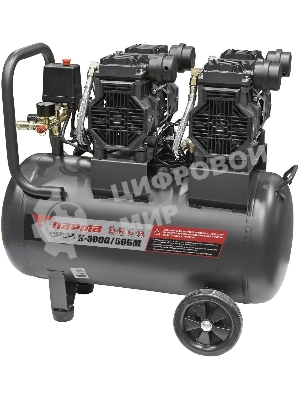 Компрессор поршневой Парма БМ K-3000/50БМ масляный 474л/мин 50л 3000Вт серый/черный